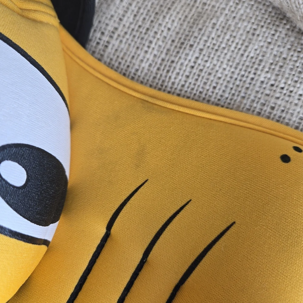 Disney Pluto Hat 3D Foam W/ Long Floppy Ears, Yellow. Great For Halloween